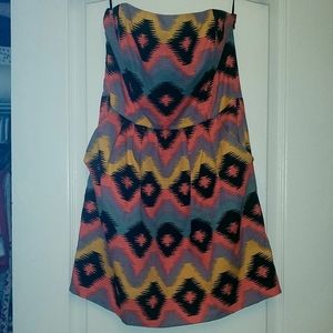 Aztec / Southern print shift dress